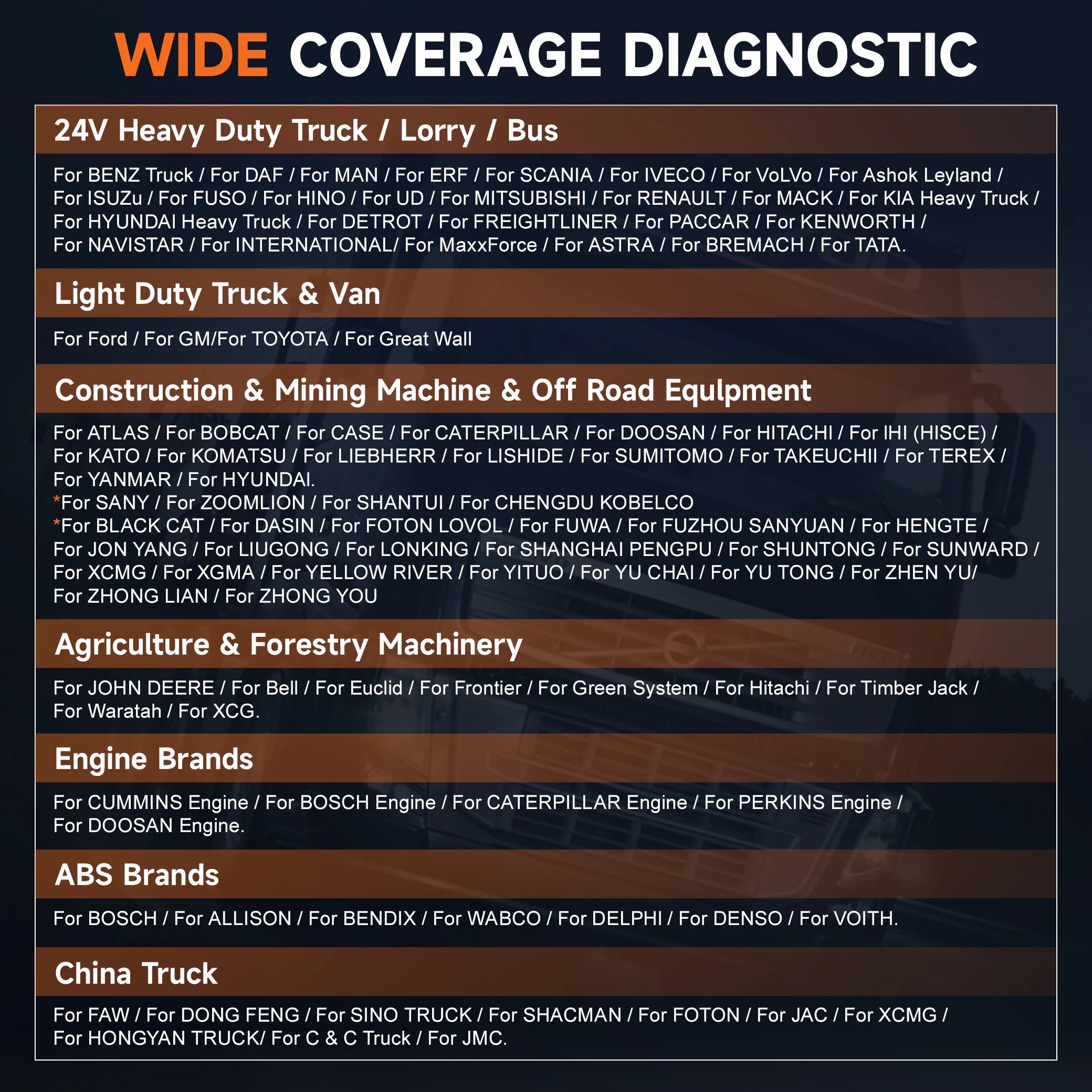 ANCEL X7 HD Heavy Duty Truck Diagnostic Tool Full System 12V 24V EPB ABS Oil Reset SAS DPF Regen TPMS ECU OBD2 Truck Scanner