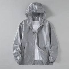 Herren Sommer Ultradünne Sonnenschutzkleidung Koreanischer Stil Lässige Vielseitige Leichte Jacke Lockere Passform Atmungsaktiver Mantel