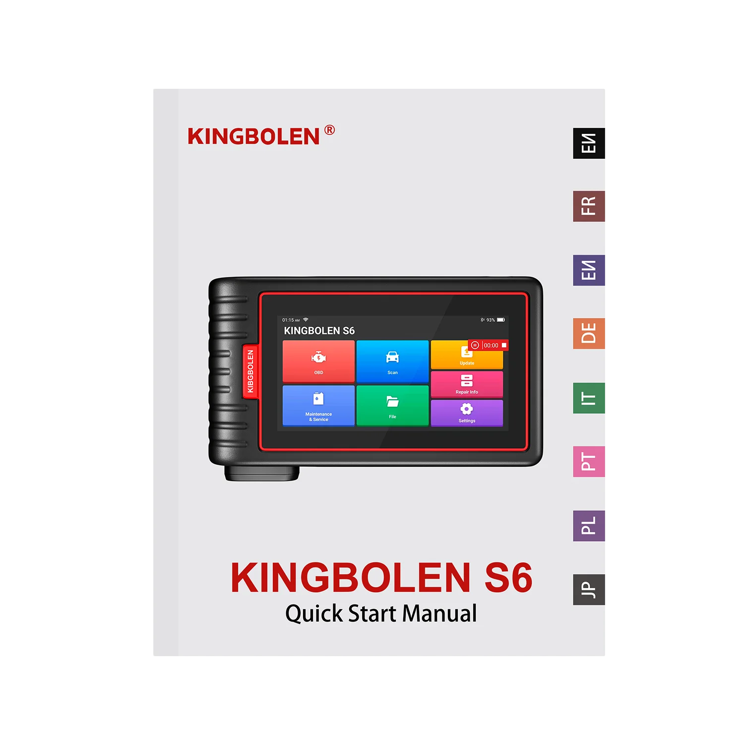 KINGBOLEN S6 OBD Automotive Scanner Bluetooth All System Car Diagnostic Tools 28 Resets IMMO/BMS/TPMS/ABS Bleeding Lifetime Free