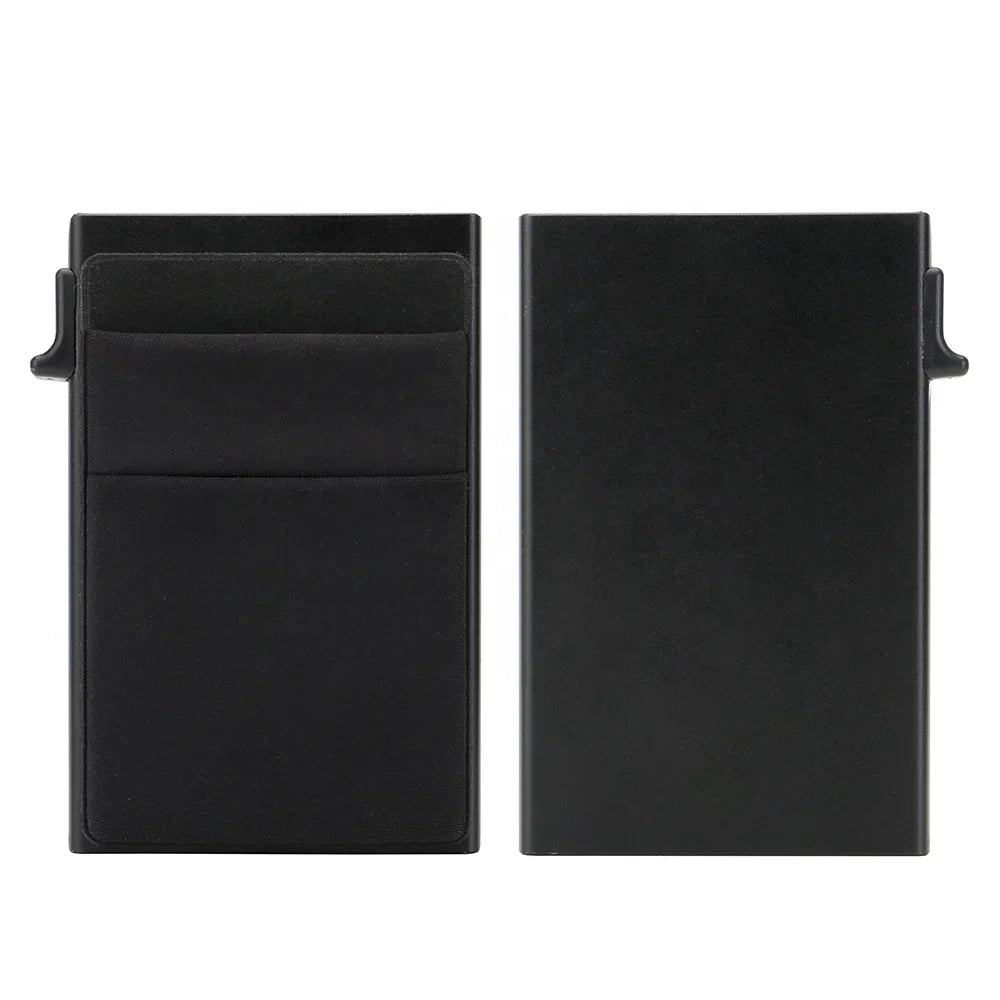 Rfid Credit Card Holder Men Thin Slim Mini Minimalist Wallets Luxury Metal Bank ID Cardholer Case Wallet for Men Carteras \[]pl/