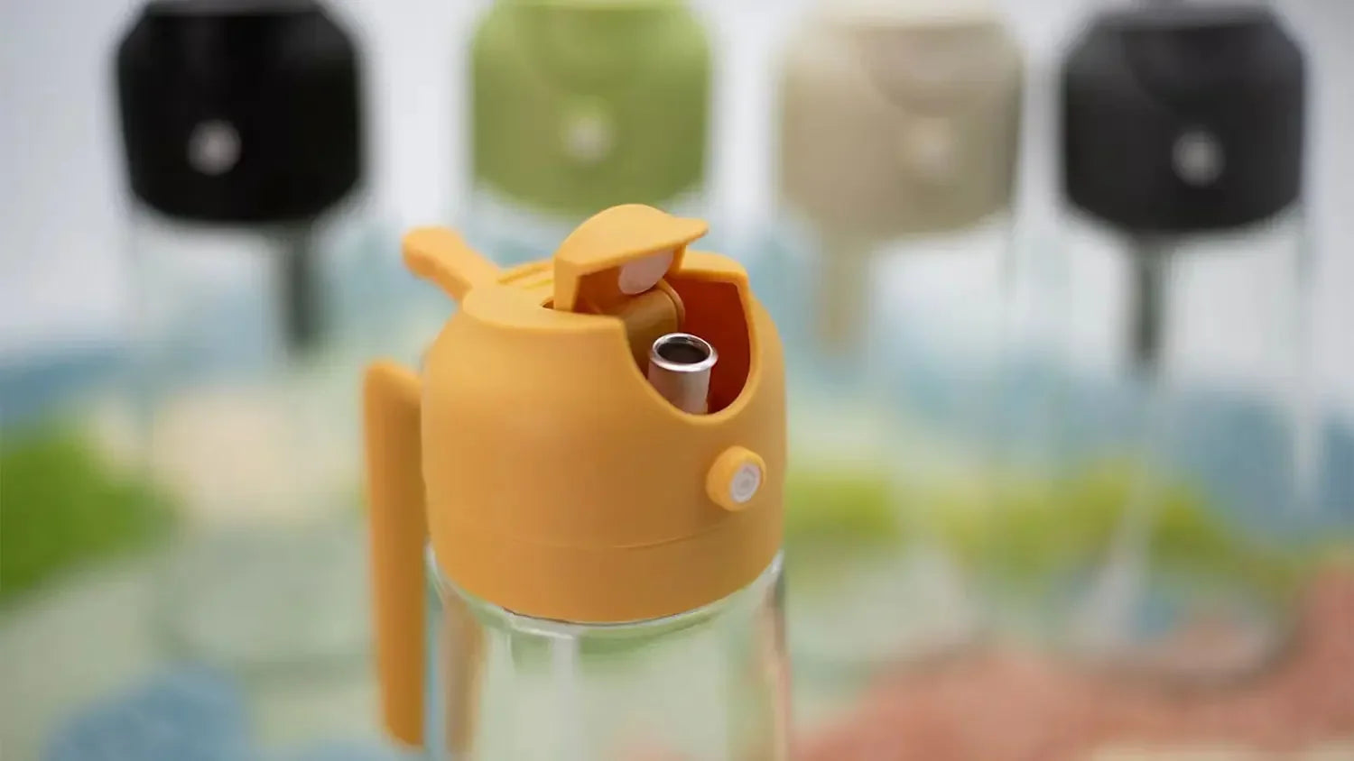 2in1 500ml Glass Oil Sprayer Oil Spray Bottle Oil Tank BBQ Kitchen Baking BBQ Picnic Kitchen Tools for Businesses