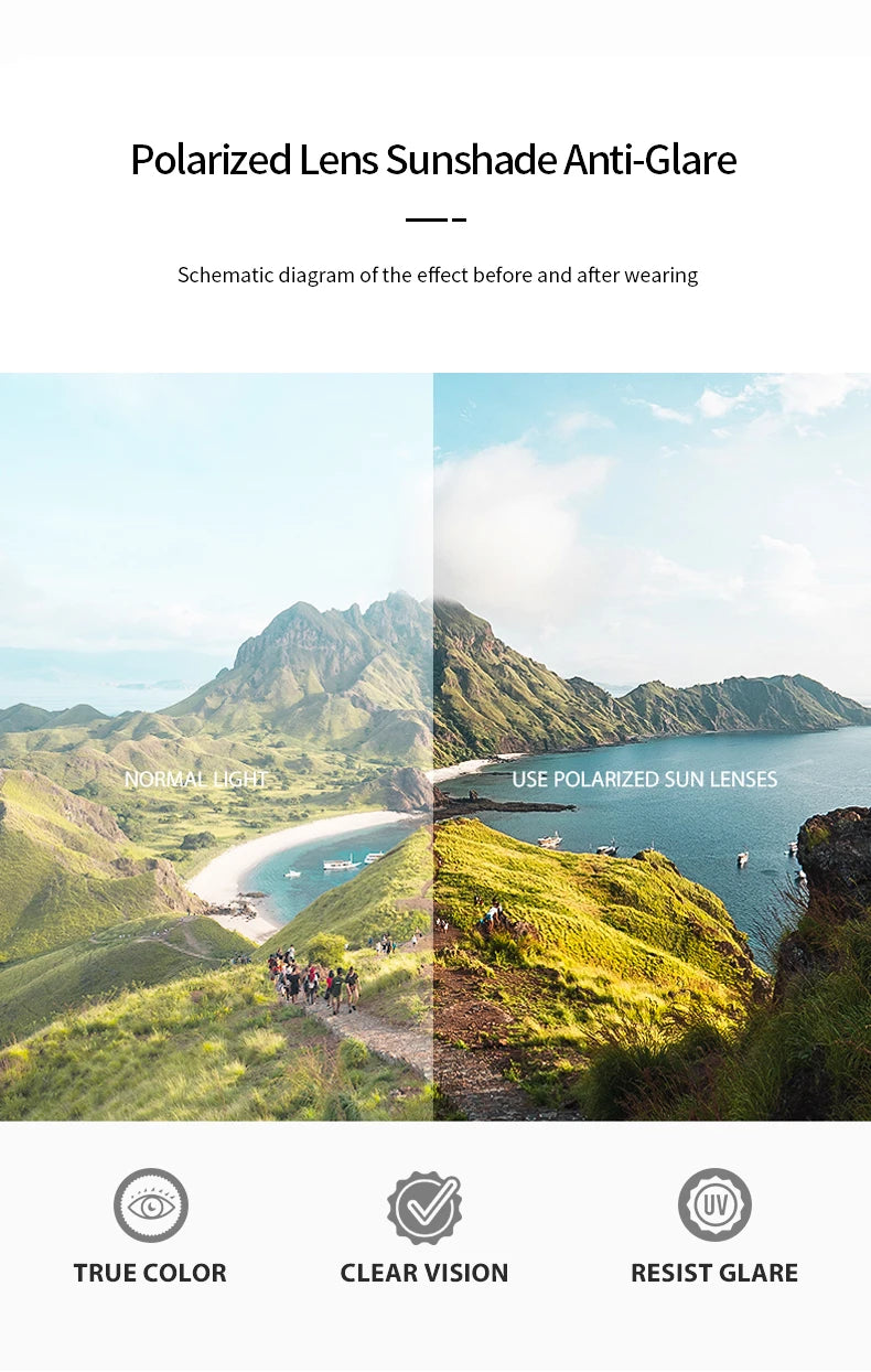 Women Polarized Sunglasses Men Myopia Set Sun Glasses UV400 Ultralight TR90 Eyeglasses Frame Beach Fishing Anti Glare Eyewear