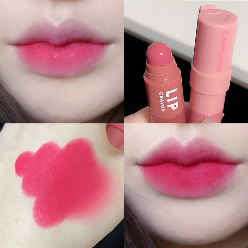 4 In 1 Matte Lipstick Pencil Kit Combo Velvet Sexy Red Lip Tint Non-stick Cup Multicolour Lipstick Pen Makeup Lips Cosmetic Set