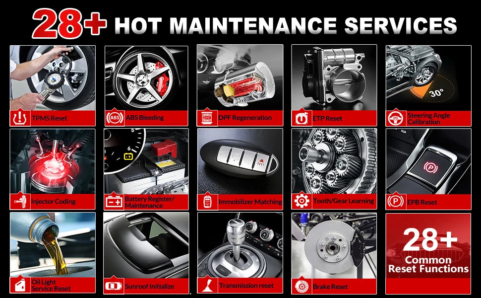 KINGBOLEN S6 OBD Automotive Scanner Bluetooth All System Car Diagnostic Tools 28 Resets IMMO/BMS/TPMS/ABS Bleeding Lifetime Free