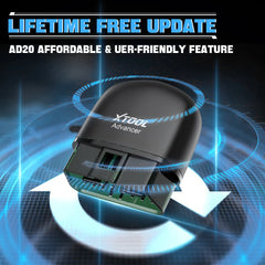 XTOOL Advancer AD20 OBD2 Scanner 2026 AI-assisted Tool Code Reader OBD 2 Diagnostic Tools Lifetime Free Updates Free Application