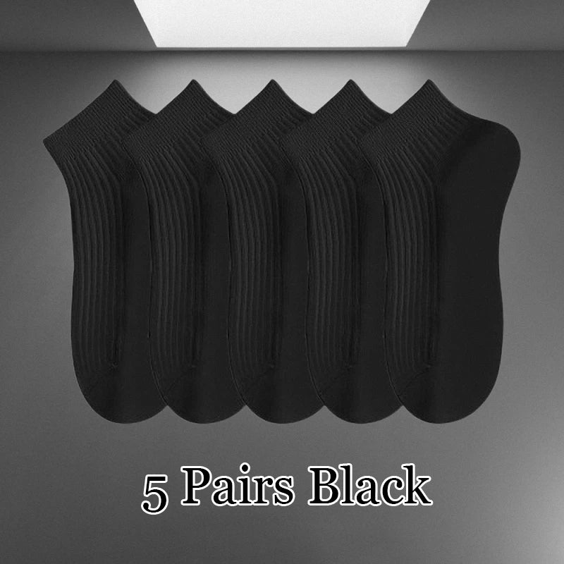 5/10 Pairs High Quality 100% Cotton Men Women Ankle Short Socks Fashion Invisible Sport Sweat-absorbing Girls Low Cut Boat Socks