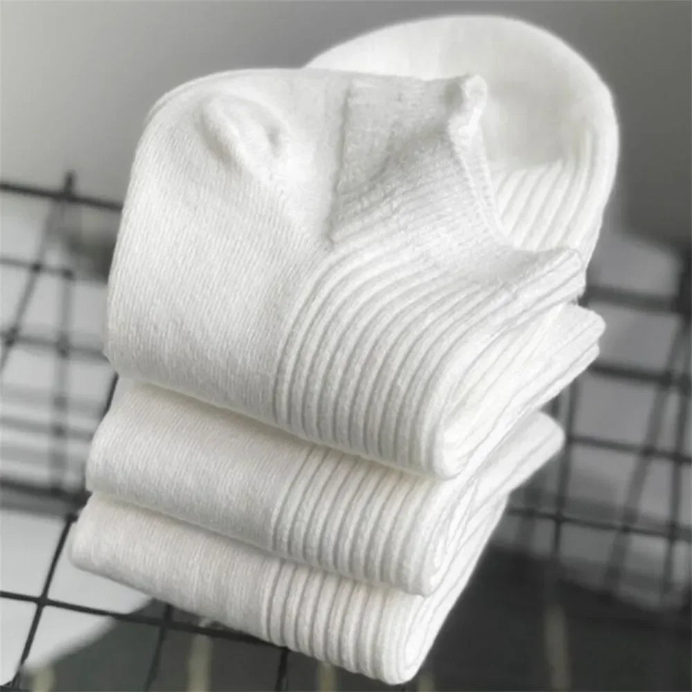 5/10 Pairs High Quality 100% Cotton Men Women Ankle Short Socks Fashion Invisible Sport Sweat-absorbing Girls Low Cut Boat Socks