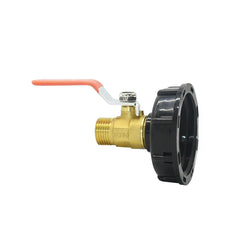 Adaptador de grifo para tanque IBC con rosca S60 x 1/2 3/4 de 1 pulgada, conexión rápida para manguera de jardín, válvula de tanque de aleación
