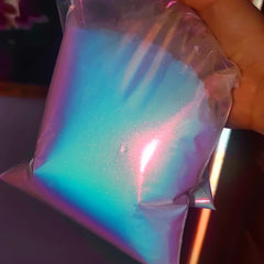Bulk super chrome  Iridescent Rainbow Chameleon pigment powder Opal aurora nail mirror powder pigment