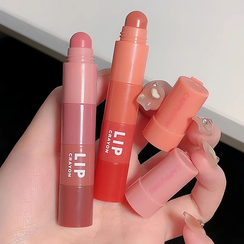 4 In 1 Matte Lipstick Pencil Kit Combo Velvet Sexy Red Lip Tint Non-stick Cup Multicolour Lipstick Pen Makeup Lips Cosmetic Set