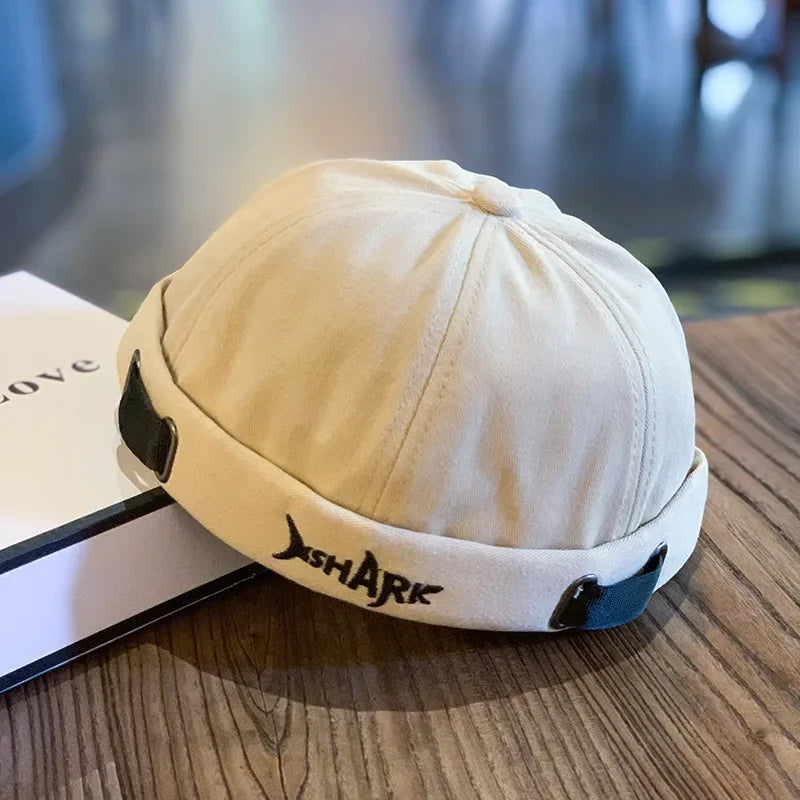 Fashion Denim Docker Cap Skullcap Solid Color Sailor Caps Beanie Hats Men Women Bucket Brimless Adjustable Dad Hat