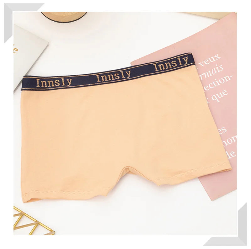 3Pcs/Set Women Boyshort Boxer Cotton White Underpant Elastic Big Size Panties Female Underwear Protective Shorts Under The Skirt