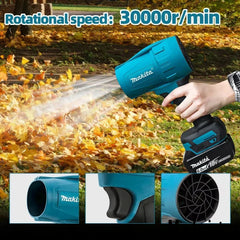 Makita 30000RPM Violent Blower Turbo Jet Fan 18V Electric Air Duster Wind Speed Turbo Rechargeable Cleanin Tool