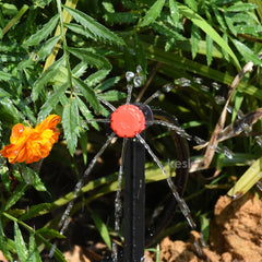 Boquilla de riego para jardín KESLA 30-1000x 4/7 mm, 1/4 de pulgada, ajustable, para riego por microgoteo, para balcón, patio, invernadero