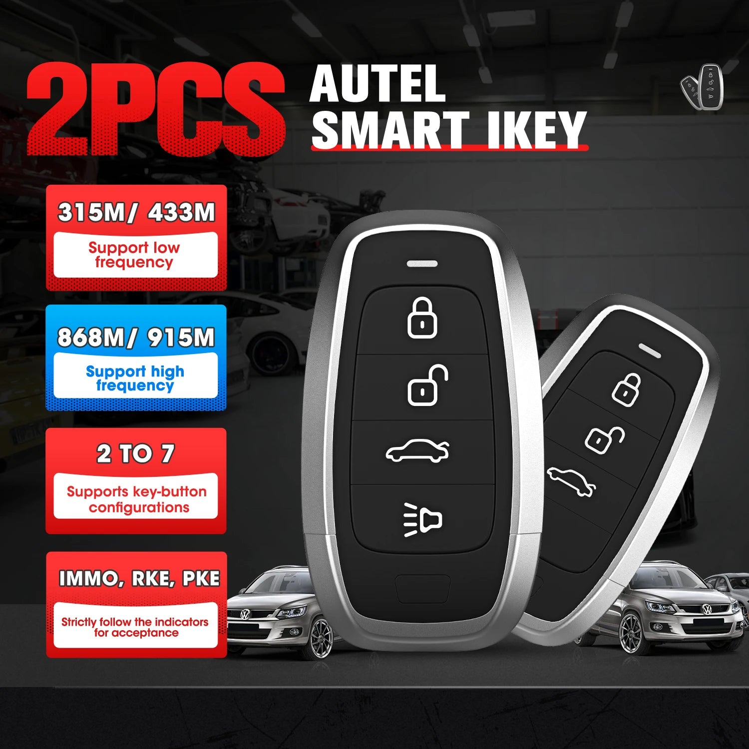 Autel MaxiIM KM100 KM100X Key Fob Programming Tools Auto key Programmer 60s Key Generation OBD IMMO Key Learning Key Free Update