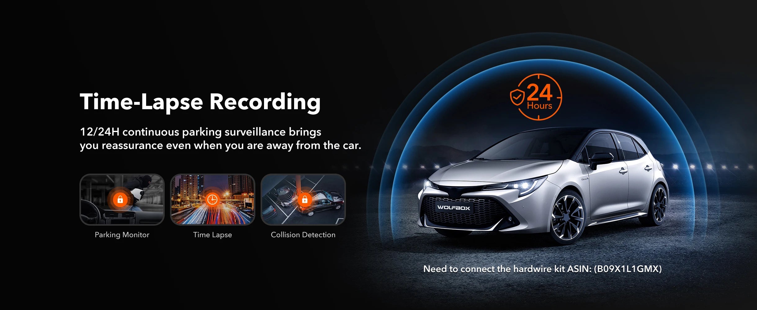 WOLFBOX G930 10 Inch Wifi Dash Camera 4K Car DVR FOV 140 Mirror Camera Dash Cam Car 24H Parking View Touch Screen Video Recorder
