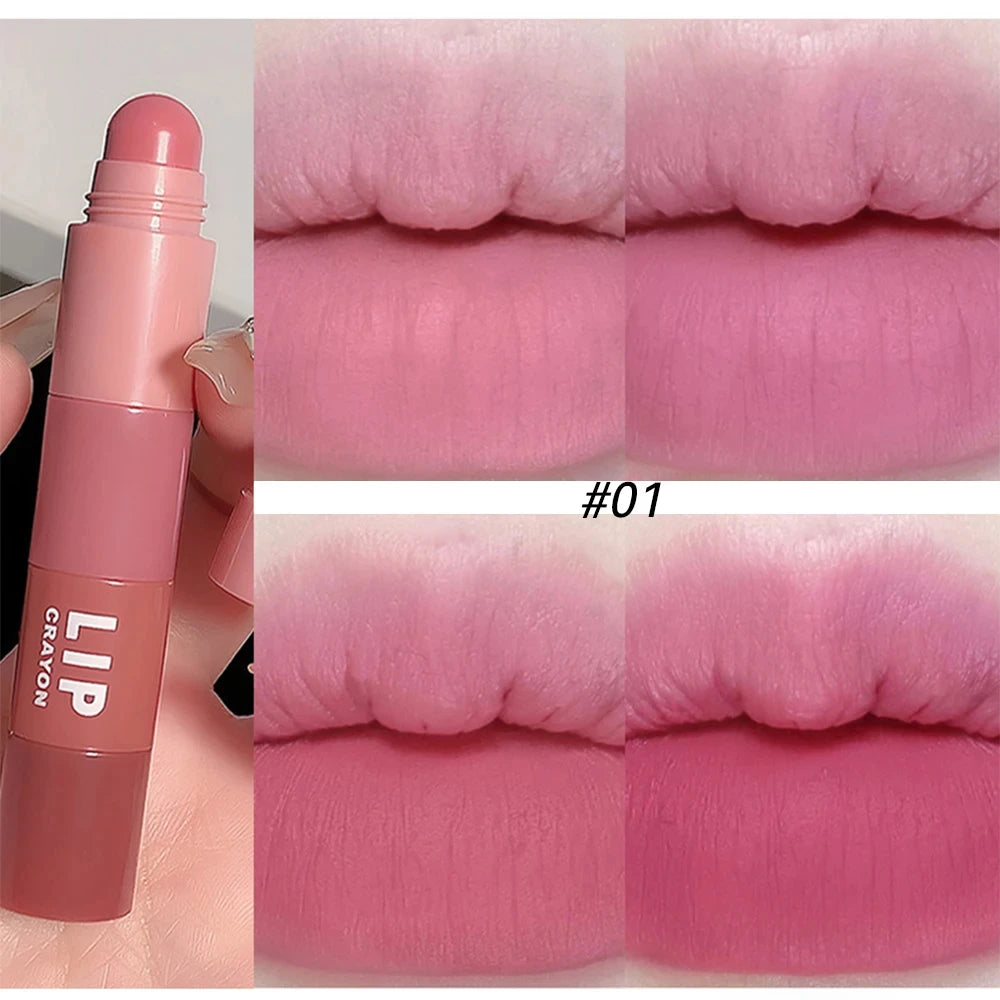 4 In 1 Matte Lipstick Pencil Kit Combo Velvet Sexy Red Lip Tint Non-stick Cup Multicolour Lipstick Pen Makeup Lips Cosmetic Set