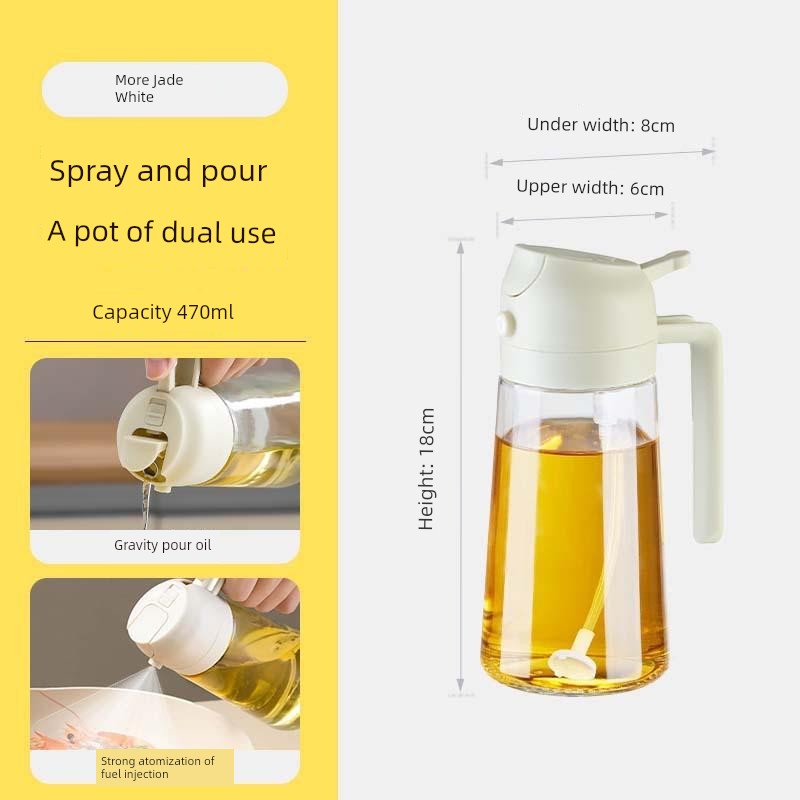 Multifunctional Fuel Injector Glass For Home Food Grade Dual-Use Two-in-One Large Capacity Pressing Oiler