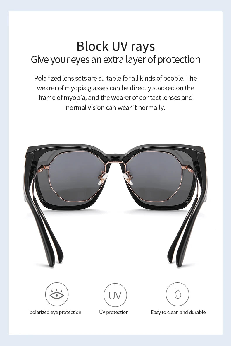 Women Polarized Sunglasses Men Myopia Set Sun Glasses UV400 Ultralight TR90 Eyeglasses Frame Beach Fishing Anti Glare Eyewear