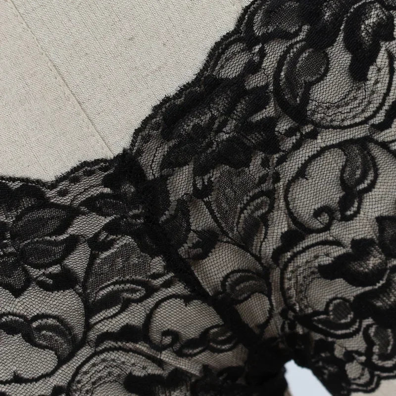 New Plus Size Boxer Briefs Lace Floral Breathable Underwear Sexy Hollow Perspective Women Underwear Comfortable Black White