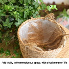 Wohnkultur Garten Anlage Lagerung Korb Hängen Pflanzer Woven Indoor Outdoor Blumentopf Halter Makramee Anlage Kleiderbügel