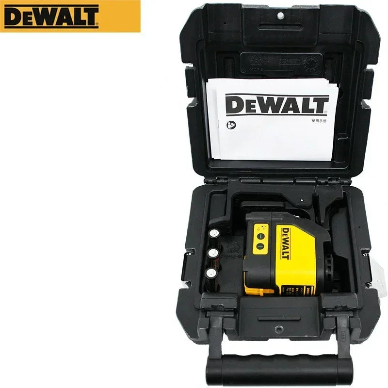 DEWALT DW088CG Green Cross Line Laser Level Self-Leveling 4X Brighter IP54 Magnetic Base 20M Range Construction Tool