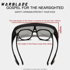 WarBLade Men Women Photochromic Polarized Sunglasses Side Shield Flip Up Driving Sun Glasses Night Vision Goggles Eyewear UV400