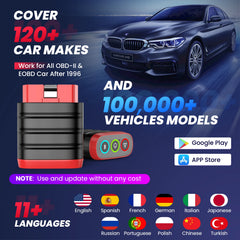 THINKCAR Thinkdiag Mini Bluetooth OBD2 Scanner Diagnostic Tool Full-System Car Scanner Check Engine Light Fault Code Reader Tool