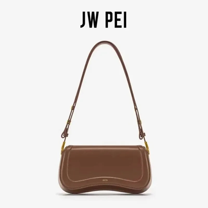 JW PEI Damenmode Verstellbare Crossbody Schultertasche Retro Unterarm Satteltasche Designer Tasche Umhängetaschen für Frauen