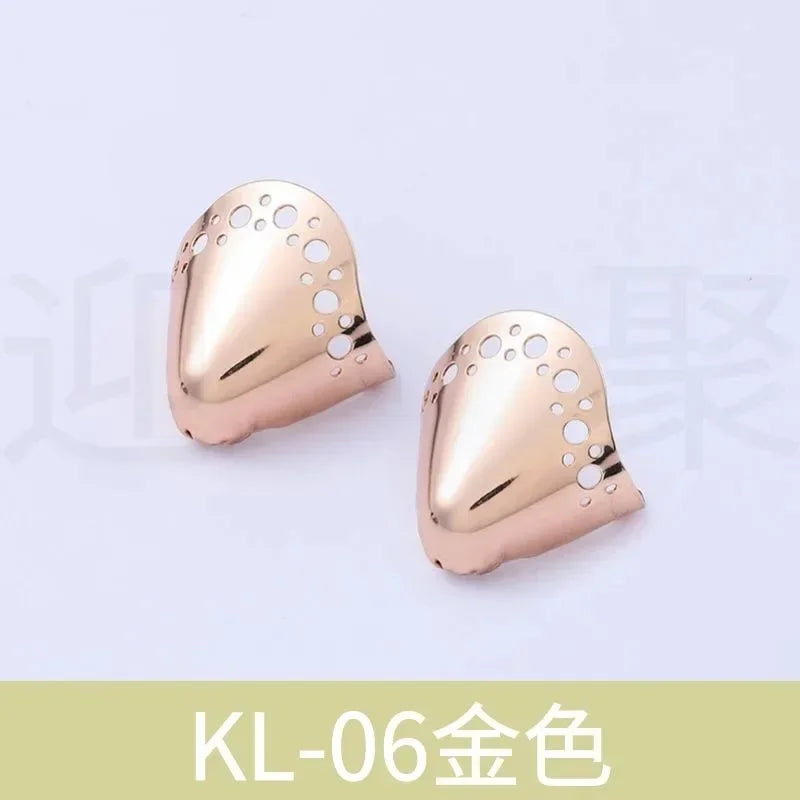 Women Shoes Point Protector Flat Shoe Tips Cap Accessorices High Heel Metal Toe Cap Wear and Tear Concealer Anti-kicking Leather