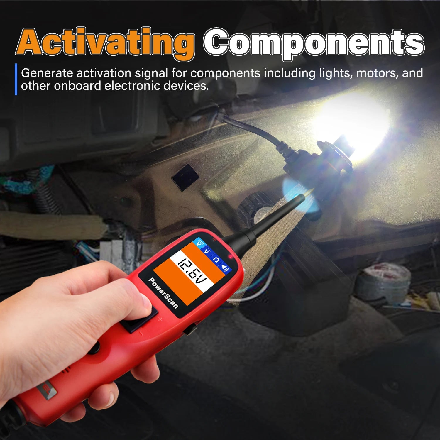 Autel PowerScan PS100 Auto Circuit Tester Diagnostic AVOmeter Test Tool Automotive OBD2 Scanner