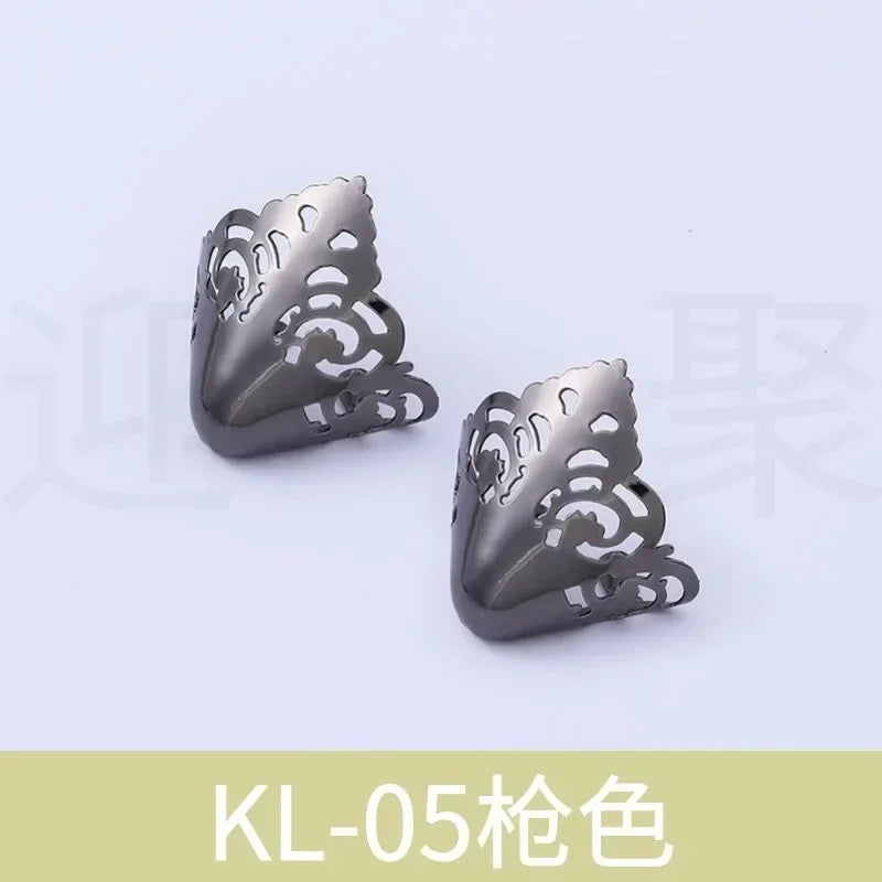 Women Shoes Point Protector Flat Shoe Tips Cap Accessorices High Heel Metal Toe Cap Wear and Tear Concealer Anti-kicking Leather