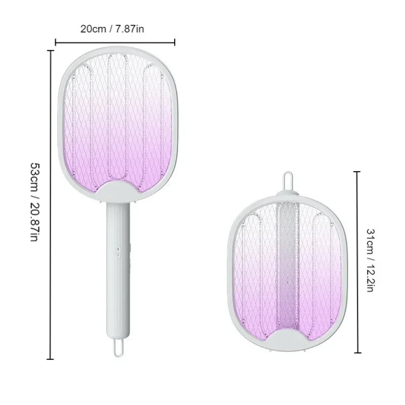 Lámpara matamosquitos recargable por USB, eléctrica, plegable, repelente de mosquitos, lámpara matamoscas, matamoscas, matamoscas