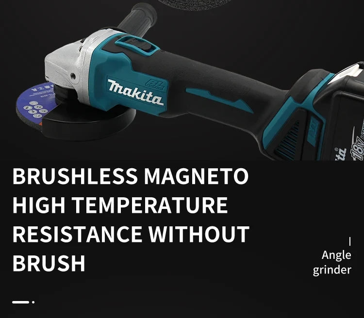 New Makita electric DGA404 Brushless Angle Grinder Polishing Cutting Machine Cordless Angle Grinder Tool For Makita 18V Battery