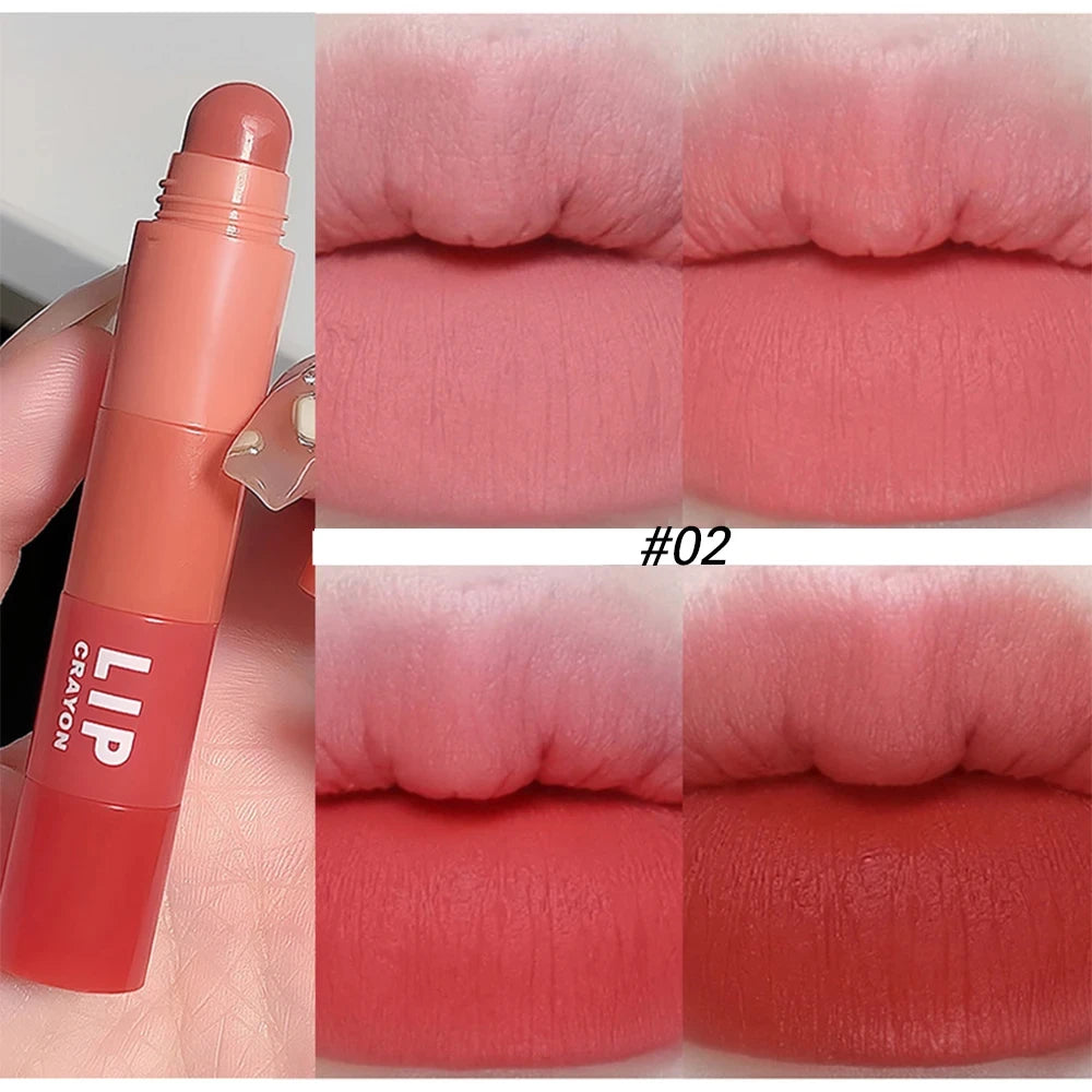 4 In 1 Matte Lipstick Pencil Kit Combo Velvet Sexy Red Lip Tint Non-stick Cup Multicolour Lipstick Pen Makeup Lips Cosmetic Set