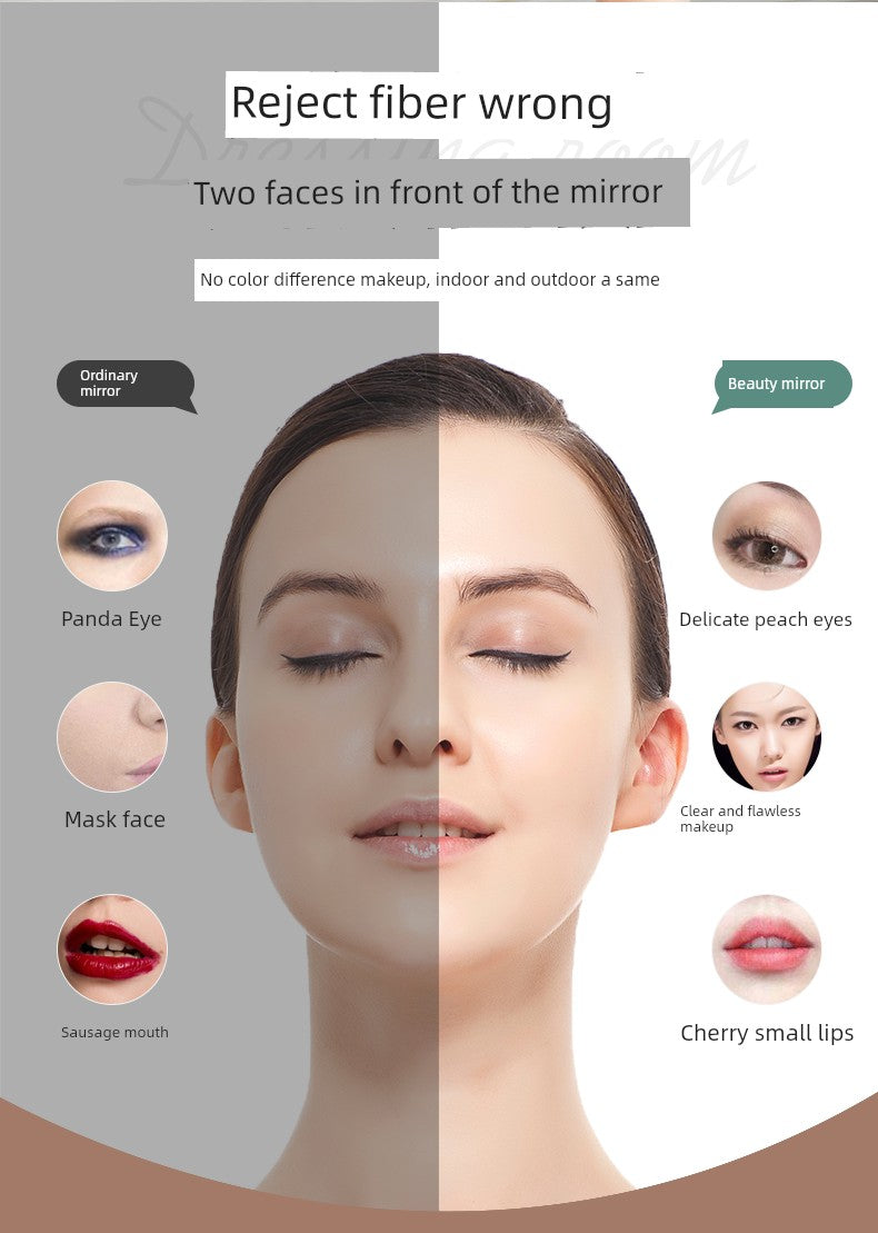 Carrying Foldable Storage Box Integrated Dormitory Makeup Mirror