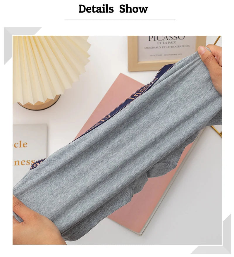 3Pcs/Set Women Boyshort Boxer Cotton White Underpant Elastic Big Size Panties Female Underwear Protective Shorts Under The Skirt