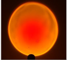 Proyección de escena fotográfica de celebridades con arcoíris y luz de fondo