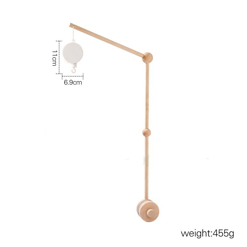 Soporte de madera para bebé, mosquitera, barra para colgar, accesorio, soporte para campana de cama cómoda