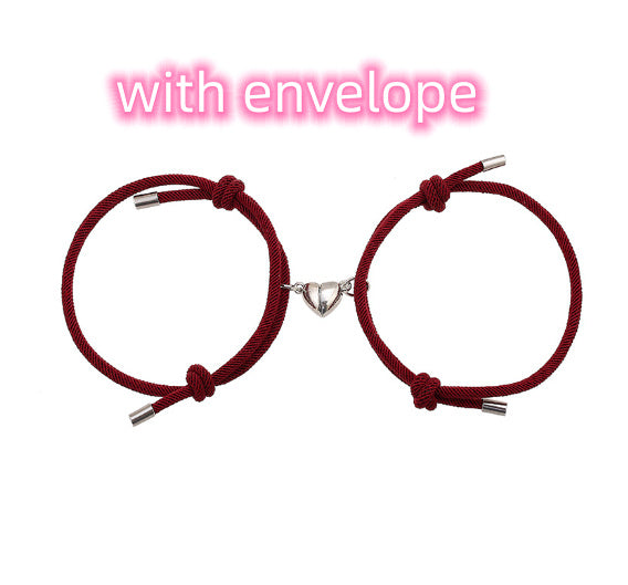 Schlichtes Magnetarmband „Love“ aus Nylon