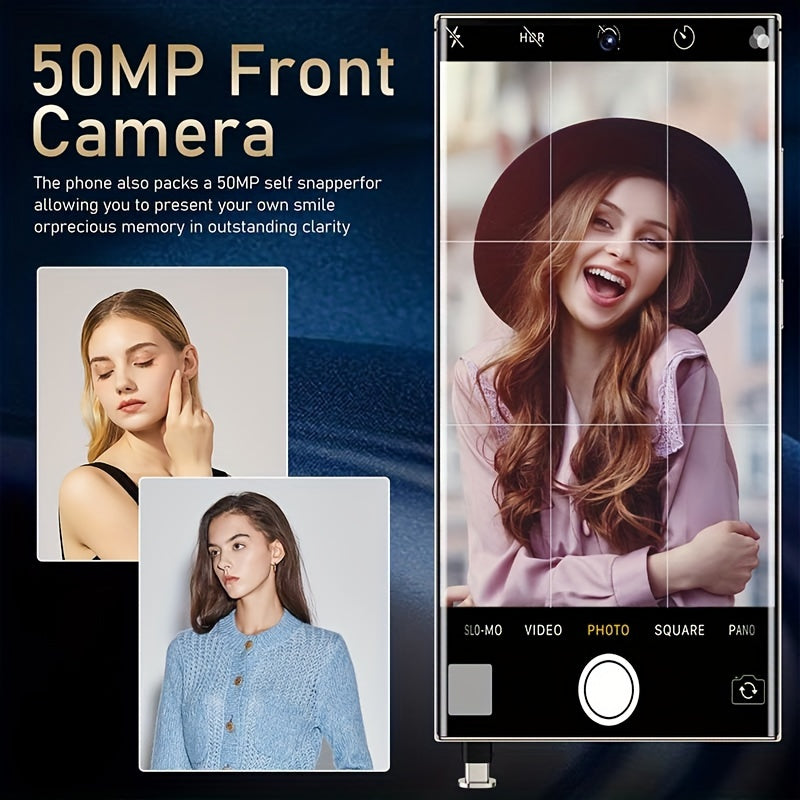 SEREE 5G Mobile Phone Ten Nucleus Android 13 Mobile Phone With Built-inpen, 8GB+ 256GB, 7.3-inch Display, 50MP+13MP Camera, 108 Million HD Rear Cameras 7000mAh Dual SlM Complete Accessories